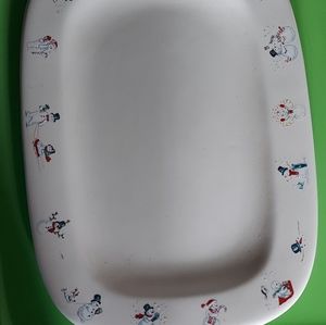 Bath and Body Snowman plate
